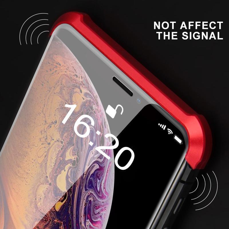 Double-sided Glass Magnetic Phone Cover, Shockproof and Borderless