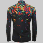 Load image into Gallery viewer, Colorful Music Notes Men&#39;s Shirt
