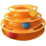 Load image into Gallery viewer, Three Layer Colorful Cat Track Tower Toy
