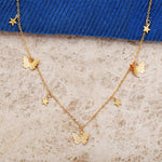 Load image into Gallery viewer, Butterfly and Star Pendant Necklace
