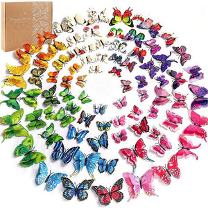 3D Butterfly Wall Mural Stickers