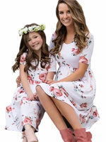 Load image into Gallery viewer, Floral Mommy And Me Matching Dresses
