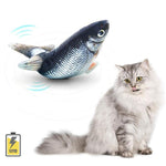 Load image into Gallery viewer, Plush Simulation USB Charging Cat Fish Toy
