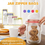 Load image into Gallery viewer, Jar Zipper Bags, set of 5
