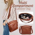 Load image into Gallery viewer, Multi-Compartment Leather Bag
