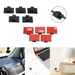 Load image into Gallery viewer, 100 pcs Adhesive Cable Clips Wire Clamps Car Cable Organizer Cord Tie Holder
