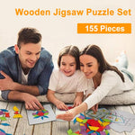 Load image into Gallery viewer, Wooden Jigsaw Puzzle Set (155 PCs)
