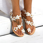 Load image into Gallery viewer, Flower Sandals with Flat Bottom
