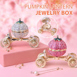 Load image into Gallery viewer, Pumpkin Carriage Rhinestones Jewelry Box
