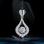 Load image into Gallery viewer, Twinkling Heart Waterdrop Stone Necklace
