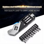 Load image into Gallery viewer, Stainless Steel Multi-Function Adjustable Wrench
