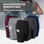 Load image into Gallery viewer, High Waist Workout Running Yoga Shorts
