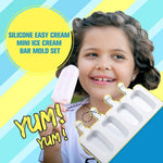 Load image into Gallery viewer, Silicone Easy Cream Mini Ice Cream Bar Mold Set
