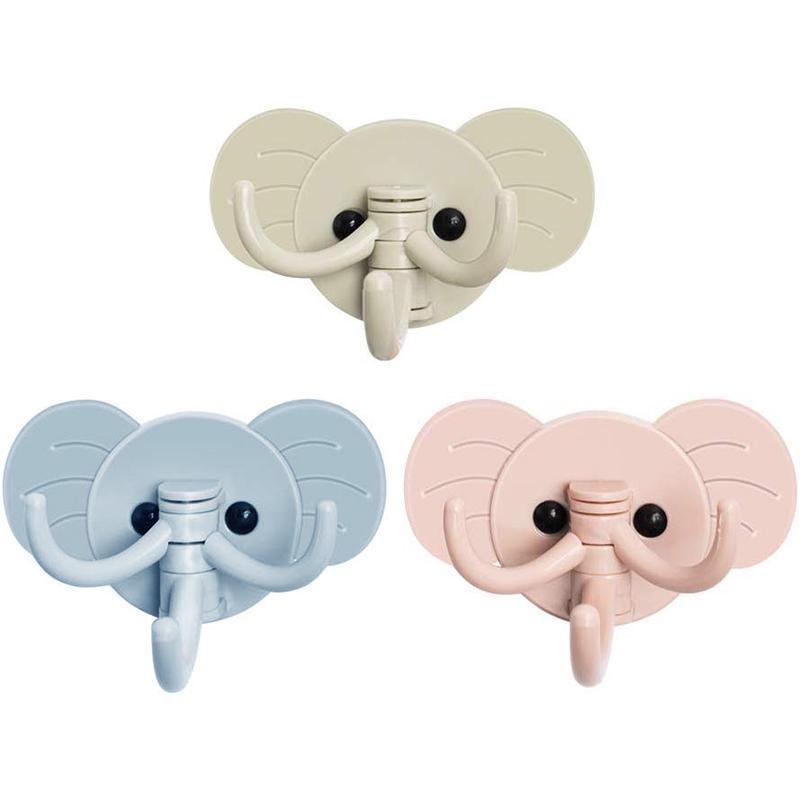 Elephant Utility Hooks Wall Hanger