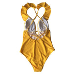 Load image into Gallery viewer, Heart Falbala One-Piece Swimsuit
