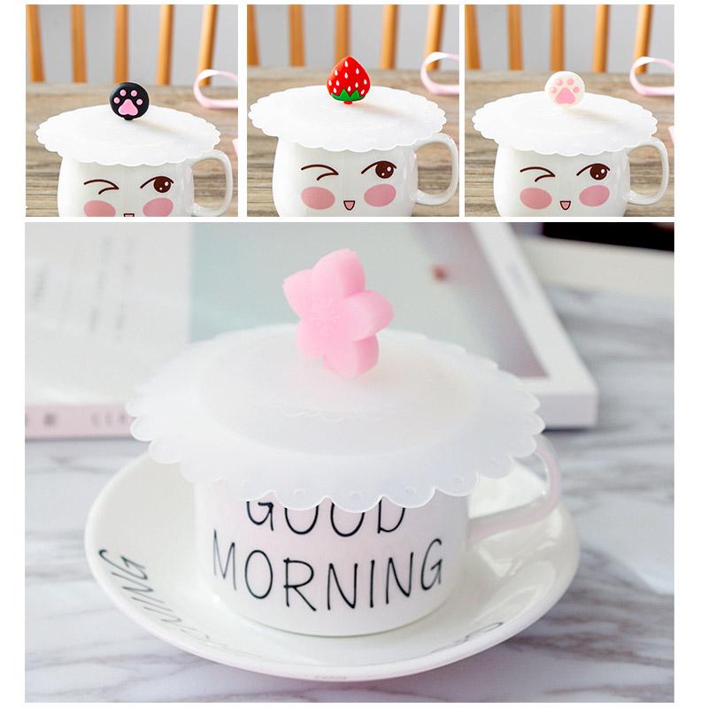 Cartoon Silicone Dustproof Cup Cover