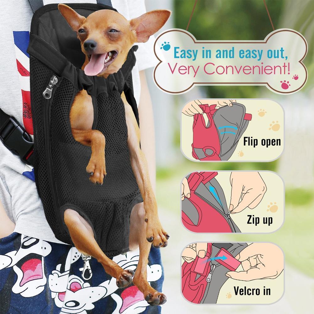 Portable Dog Front Carrier Backpack