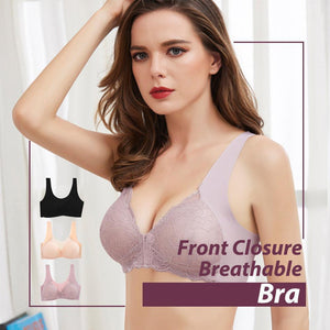 Front Closure Breathable Bra