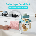 Load image into Gallery viewer, Double Layer Faucet Storage Rack
