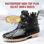 Load image into Gallery viewer, Waterproof high-top plus velvet snow boots
