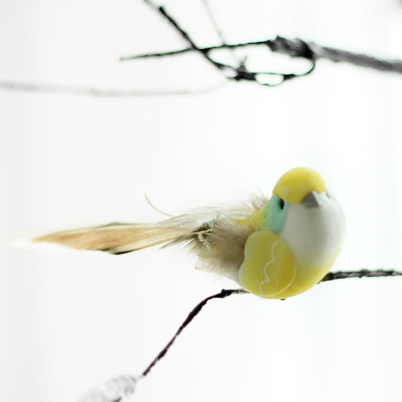Artificial Birds Home Ornament