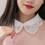 Load image into Gallery viewer, Lady Shirt False Lace Collar
