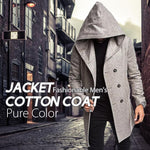 Load image into Gallery viewer, Men&#39;s Autumn &amp; Winter Pure Color Jacket Cotton Coat
