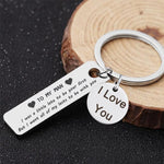 Load image into Gallery viewer, “To my man I love you” Keychain
