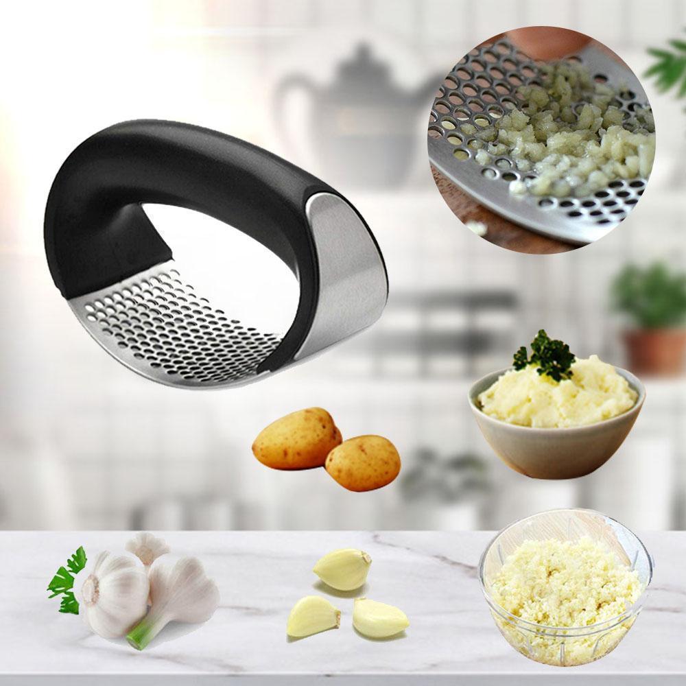 Premium Stainless Steel Garlic Press, Garlic Press Cooking Tool