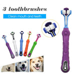 Load image into Gallery viewer, Three Sided Pet Toothbrush
