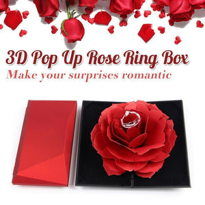 3D Rose Ring Box