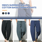 Load image into Gallery viewer, Men&#39;s Summer Casual Cotton Baggy Harem Pants
