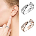 Load image into Gallery viewer, X Shape Cross Ring for Women
