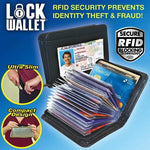 Load image into Gallery viewer, Black Leather Fraud Protector Card Case
