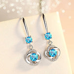 Load image into Gallery viewer, Crystal Four Leaf Clover Earrings
