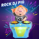 Load image into Gallery viewer, DJ swinging discs pig music electric dancing pigs
