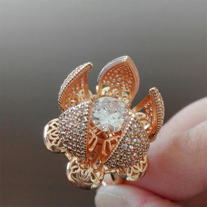 Adjustable Flower Blooming Ring