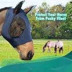 Load image into Gallery viewer, Anti-Fly Mesh Equine Mask
