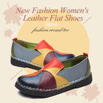 Load image into Gallery viewer, New Fashion Women&#39;s Leather Flat Shoes
