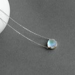 Load image into Gallery viewer, Aurore Borealis Silver Necklace
