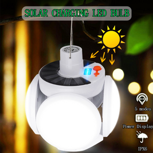 LED Solar Folding Football Light