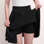 Load image into Gallery viewer, A-line Elastic Waist Pleated Shorts Skirts
