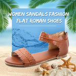 Load image into Gallery viewer, Women Sandals Fashion Flat Roman Shoes
