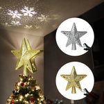 Load image into Gallery viewer, 3D Hollow Gold Star Christmas Tree Topper
