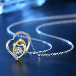 Load image into Gallery viewer, Zircon Heart Necklace
