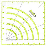 Load image into Gallery viewer, Arcs &amp; Fans Quilt Circle Cutter Ruler
