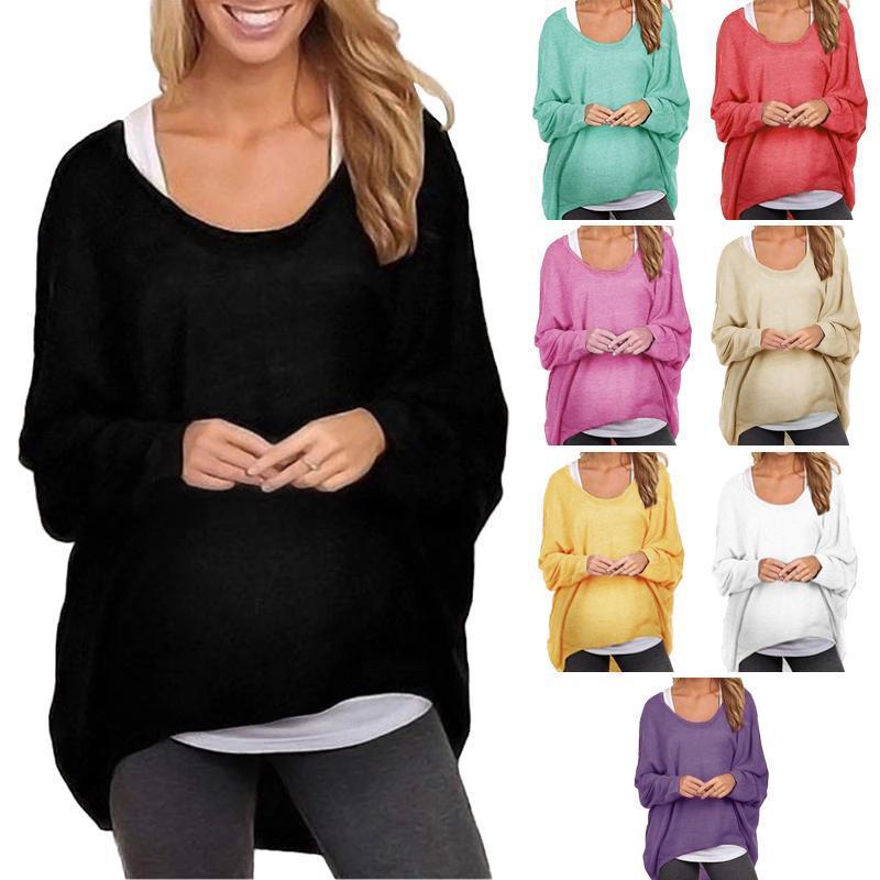 Loose Pullover Solid Color T-Shirt