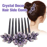 Load image into Gallery viewer, Crystal Decor Hair Side Comb
