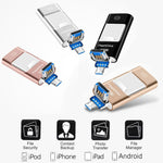 Load image into Gallery viewer, Portable USB Flash Drive for iPhone, iPad &amp; Android
