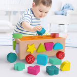 Load image into Gallery viewer, 17 hole building block car toy
